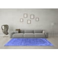 thumbnail image 3 of Ahgly Company Indoor Square Oriental Blue Industrial Area Rugs, 7' Square, 3 of 4