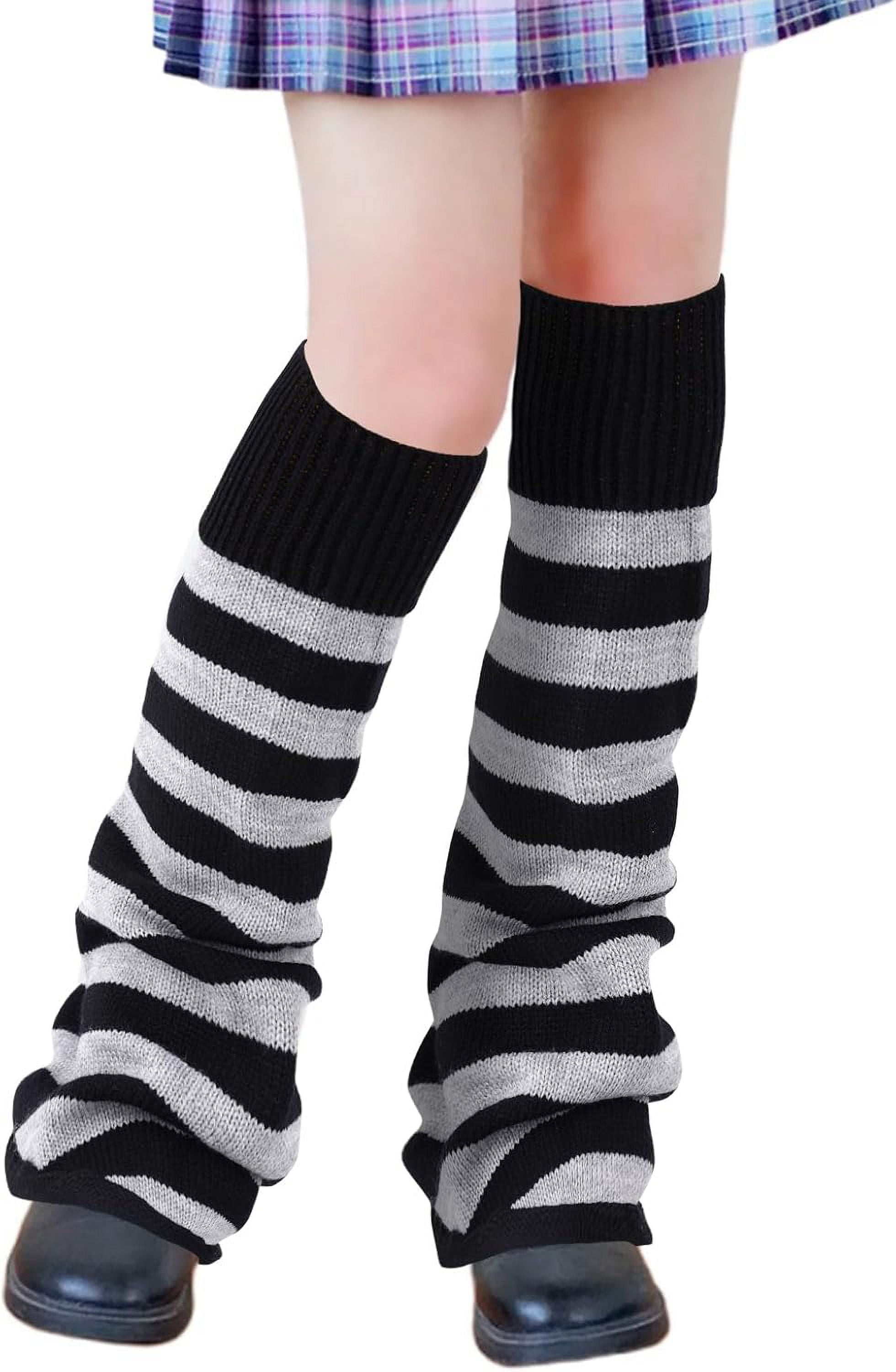 Women Layered Mesh Ruffle Leg Warmers Japanese Kawaii Thigh