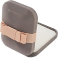 thumbnail image 1 of Joyero Terciopelo Gris Oscuro Anillo de Viaje Pendientes Collares Estuche Organizador de Almacenamiento Cajas de Regalo de Joyería para Propuesta Compromiso Aniversario, 1 of 4