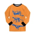 thumbnail image 6 of CAICJ98 Little Boys Pajamas Soft Cotton 2 Piece Pjs Set Toddler Kids Long Sleeve Sleepwear,Size 8-9 Years, 6 of 9
