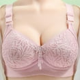 thumbnail image 2 of Women's Seamless Bras Embroidery Full Coverage Soft Comfort Wireless Bralettes Breathable Everyday T Shirt Underwear, 2 of 6