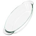thumbnail image 4 of EXHUMKY Japanese Style Clear Glass Plate Microwave and Oven Safe Dish for Home Use and Dinner Parties, 4 of 6
