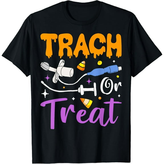 Exquisite and comfortable-Halloween Lung Doctor Trach or Treat Respiratory Therapist T-Shirt