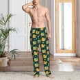 thumbnail image 2 of Balery Snails And Butterfies Pantalones de pijama para hombre, pijama ultraligero, pantalón de descanso-Medium, 2 of 6