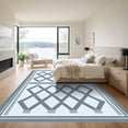 thumbnail image 3 of ODIKA 6'x9' Machine Washable Non-Slip Area Rug, Geometric Gray High Traffic Rug, Gray, 1087395, 3 of 7