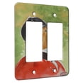 thumbnail image 1 of KuzmarK™ 2 Gang Rocker Wall Plate - Tally Ho Fawn Chinese Shar Pei Dog Art by Denise Every, 1 of 1