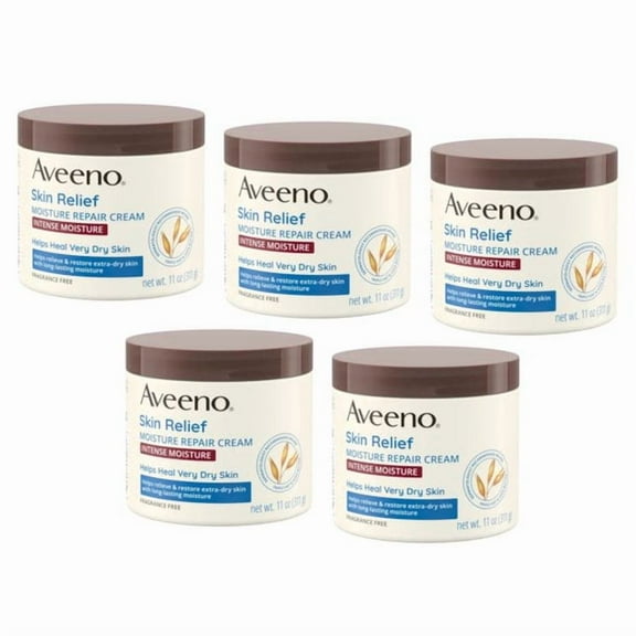 Aveeno Skin Relief Intense Moisture Repair Body Cream - 11 oz - 5 Pack