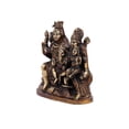 thumbnail image 4 of Shiv Parivar Parvati, Kartikeya, Ganesha Small Murti Brass Material for Puja, Home Mandirs, Gifts, Showpiece by Pooja Bazar 7 X 8 X 3 In, 4 of 5