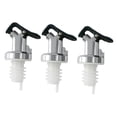thumbnail image 4 of 3 boquillas para verter licor, vino, botellas de licor, dispensador de aceite de oliva. Plata, 4 of 9