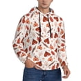 thumbnail image 2 of Daiia Autumn Brown Butterfly for Men's Fashion Hoodies & Sweatshirts with Kangaroo Pocket Hooded Sweatshirt Breathable & Moisture Wicking-3X-Large, 2 of 7