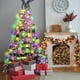 thumbnail image 5 of Decoraciones navideñas, luces LED de cinta navideña, cadena de luces navideñas de 50 LED a batería para árbol de Navidad, decoración para fiestas, decoración colgante para interiores y exteriores, luc, 5 of 6