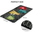 thumbnail image 2 of Kitchen Mats,Colorful Coffee Cups Kitchen Mats for Floor,Chalk Art Kitchen Rug for Kitchen Floor Cushioned,Non Slip Waterproof Standing Mat for Bedroom,Office,Sink 17.3 * 29 Inches, 2 of 6