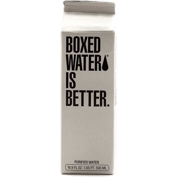 (24 Pack)Boxed Water Is Better - Purified Water, 16.9 fl oz.
