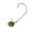 Green Pumpkin, variant on 6th Sense Axle SwingShaker Shakey Head Jig, Swinging Hook Screw–Lock Design