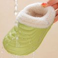 thumbnail image 2 of QSAWXQZ Kids' Plush Lined Clog Slippers Removable Liner EVA Sole Indoor House Shoes, 2 of 9