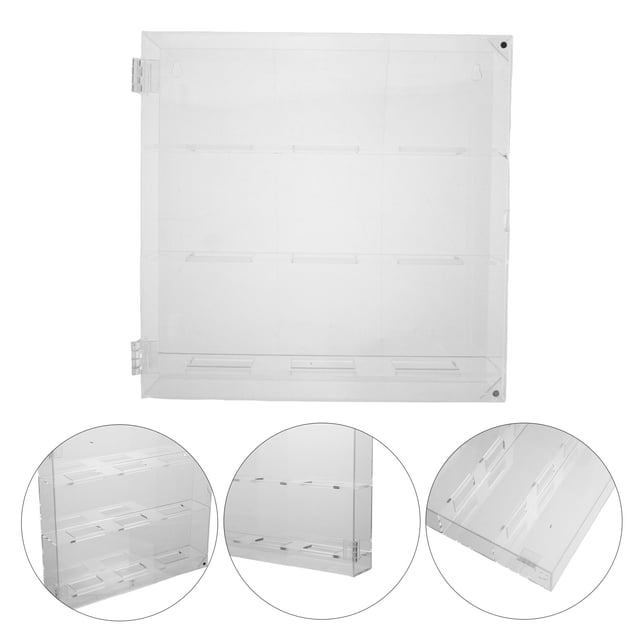 unbranded Soporte Para Pucks De Hockey De Acrílico Transparente Con Robusto Y Montaje En Pared