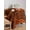 Burnt Orange, variant on Purple Gold Table Cloth, Abstract Flower Ombre Aesthetics Paint Waterproof Tablecloth for Rectangle Tables, Reusable Washable Fabric Table Cover for Restaurant Kitchen Dining Tables 54"x108"
