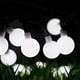 thumbnail image 4 of Luces LED de bola blanca con forma de dragón, luces intermitentes, impermeables, solares, cadena de luces decorativas festivas para Navidad y bodas, 4 of 5