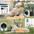 thumbnail image 3 of 5-in-1 Dog Grooming Vacuum and Dryer Kit, Ultra-Quiet Dog Hair Dryer Blower, 2.5L Capacity, 3 of 10