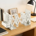 thumbnail image 4 of Weloille Desktop Organizer Shelf 1 Piece, 3-in-1 Adjustable Bookshelf Pen Holder Hook Rack, Large Capacity Sturdy Desk Storage Organizer, for Office Desk Stationery Supplies Organization, 4 of 6