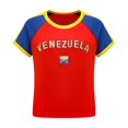 thumbnail image 3 of HCYSFG Womens Venezuela T Shirt Flag Graphic Crew Neck Raglan Short Sleeve Slim Fit Ringer Tee Casual Summer Clothing Top, 3 of 3