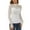 White, variant on Maean Women Mesh Top Long Sleeve Slim Layer Mock Neck Pullover Going out Shirts Fall Clubwear Outfits