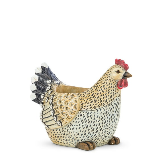 Set of 4 Rooster Planter