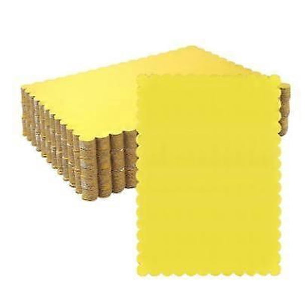 20pcs Cake Cardboard Base: 10x14 Inch Rectangular Wave Edge Cake Board - 2mm Thick Greaseproof Sheet for Display Baking Party Supplies