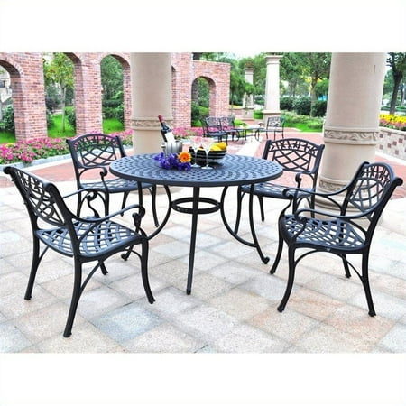 patio dining sedona crosley piece round metal