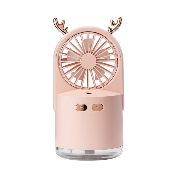 Advancent Ventilador de niebla de escritorio, humidificador portátil de 3 modos de 240ML con humidificación de luz nocturna, ventiladores de Humidificadores Rosado Advancent HA063836-02