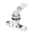 thumbnail image 5 of 2pcs T Shaped Handle Door Lock Latch w/ Keys Truck Trailer Cabinet Tool Box Lock Silver Tone, 5 of 8