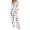 White, variant on Miqool Women's Print Pajama Sets, Long Sleeve Button Down Soft Sleepwear Pjs 2 Piece Loungewear