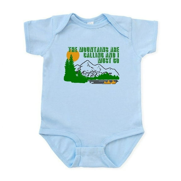 CafePress - Mountains Are Calling Body Suit - Baby Light Bodysuit, Size Newborn - 24 Months