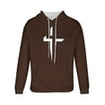 thumbnail image 6 of UVEASISHA Christian Hoodies for Men Cross Graphic Long Sleeve Pullover Tops Drawstring Hooded Drop Shoulder Sweatshirts with Pocket Coffee 3XL, 6 of 6