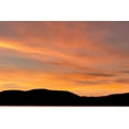 thumbnail image 2 of OBrien, Jay 14x11 Gold Ornate Wood Framed with Double Matting Museum Art Print Titled - NY, Adirondack Mountains Sunset over mountains, 2 of 4