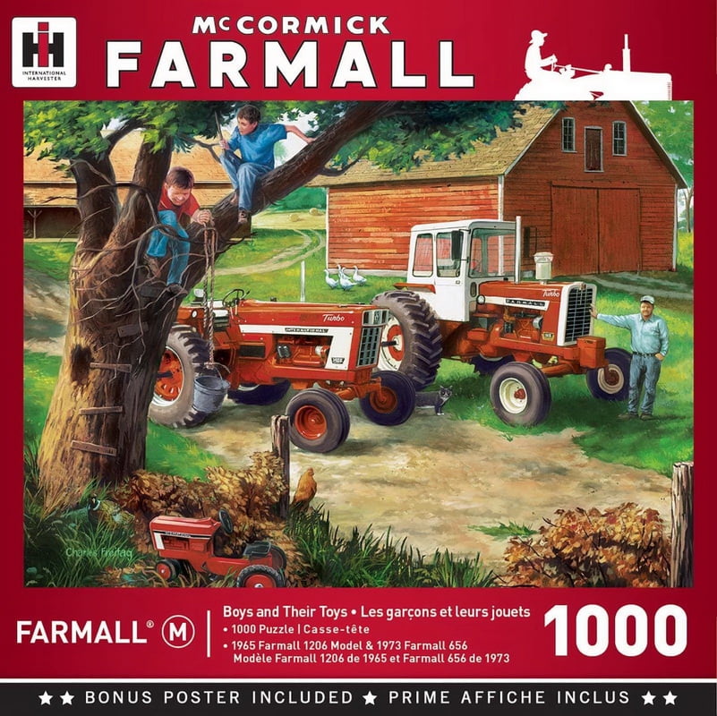 Case IH “Boys and their Toys” Art By Charles Freitag 1000 Piece Puzzle 