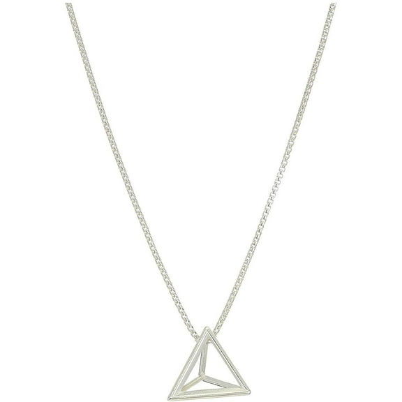 Alex and Ani 18" Triangle Adjustable Necklace Sterling Silver One Size