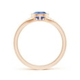 thumbnail image 2 of ANGARA Natural Bezel-Set Pear-Shaped 1.1 ct Tanzanite Ring with Diamonds in 14K Rose Gold for Women (Size-8x6mm) | December Birthstone, Anniversary, Jewelry Gift for Women | Natural Tanzanite Ring, 2 of 9