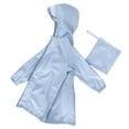 thumbnail image 4 of Gelikeya Toddler Kids Rain Poncho for Boys and Girls 2-14 Years Solid Color Rain Jacket Waterproof with Hood Raincoat (Blue, 2-4 Years), 4 of 5