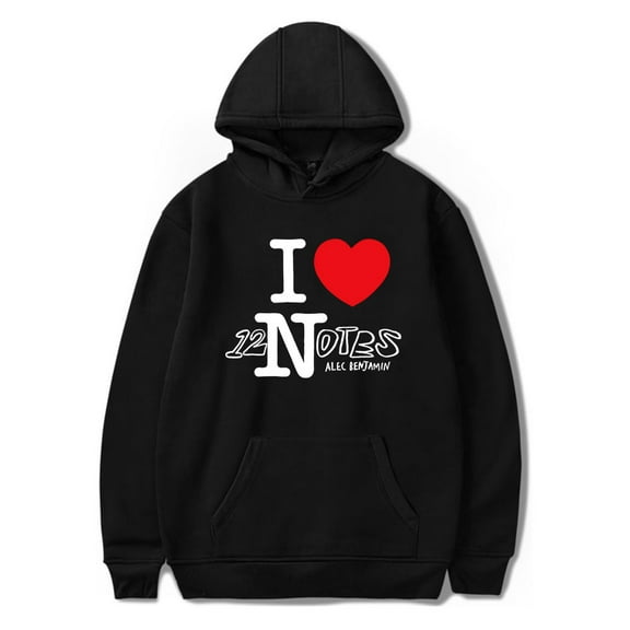 Alec Benjamin 12 Notes Tour Unisex Oversized Streetwear Long Sleeve Hoodie Sweatshirt - Trendy Fashion