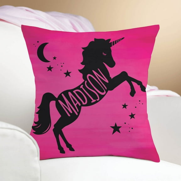 Unicorn Personalized Throw Pillow