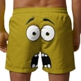 thumbnail image 3 of Pantalones Cortos de Cintura Elástica de los Hombres Casual Divertido Impreso Pantalones Cortos de Natación, Bajos de Playa de Verano Ligeros con Bolsillos, 3 of 5