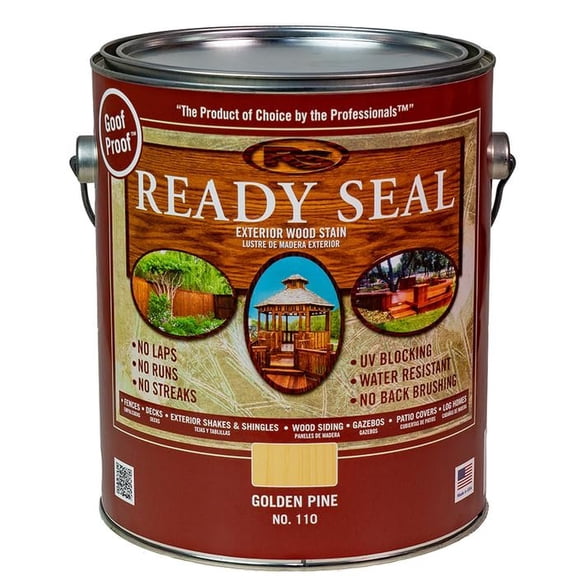 2-Pack of 1 gal Ready Seal 370011 Golden Pine Exterior Stain & Sealer for Wood