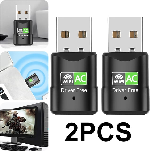 Receptor Tarjeta Red Inalámbrica USB Sin Controlador 5G Doble Banda 600M Tarjeta Red Inalámbrica Computadora Escritorio Transmisor Receptor