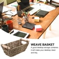 thumbnail image 2 of Supvox Woven Desktop Storage Basket Assorted Color Synthetic Material Daily Use for Home Use 1Pcs, 2 of 7