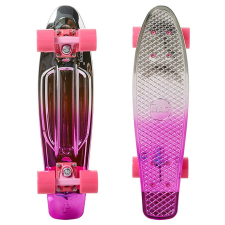 Penny Australia Complete Skateboard (Silver/Pink Metallic Fade,
