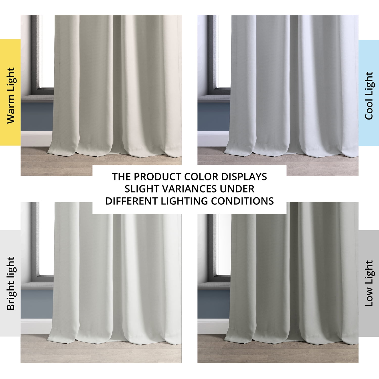 Half Price Drapes Mist White Bellino Textured Faux Linen Room Darkening Curtains For Bedroom & Living Room Curtains(1 Panel), Curtains 108 Inches Long, 50W X 108L