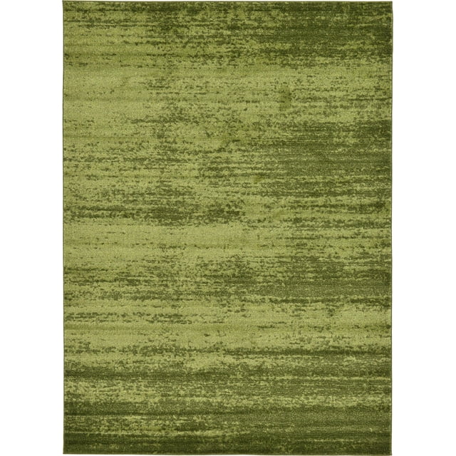 Unique Loom Del Mar Collection Contemporary Transitional Area Rug, 7 x 10 Feet, Green/Olive