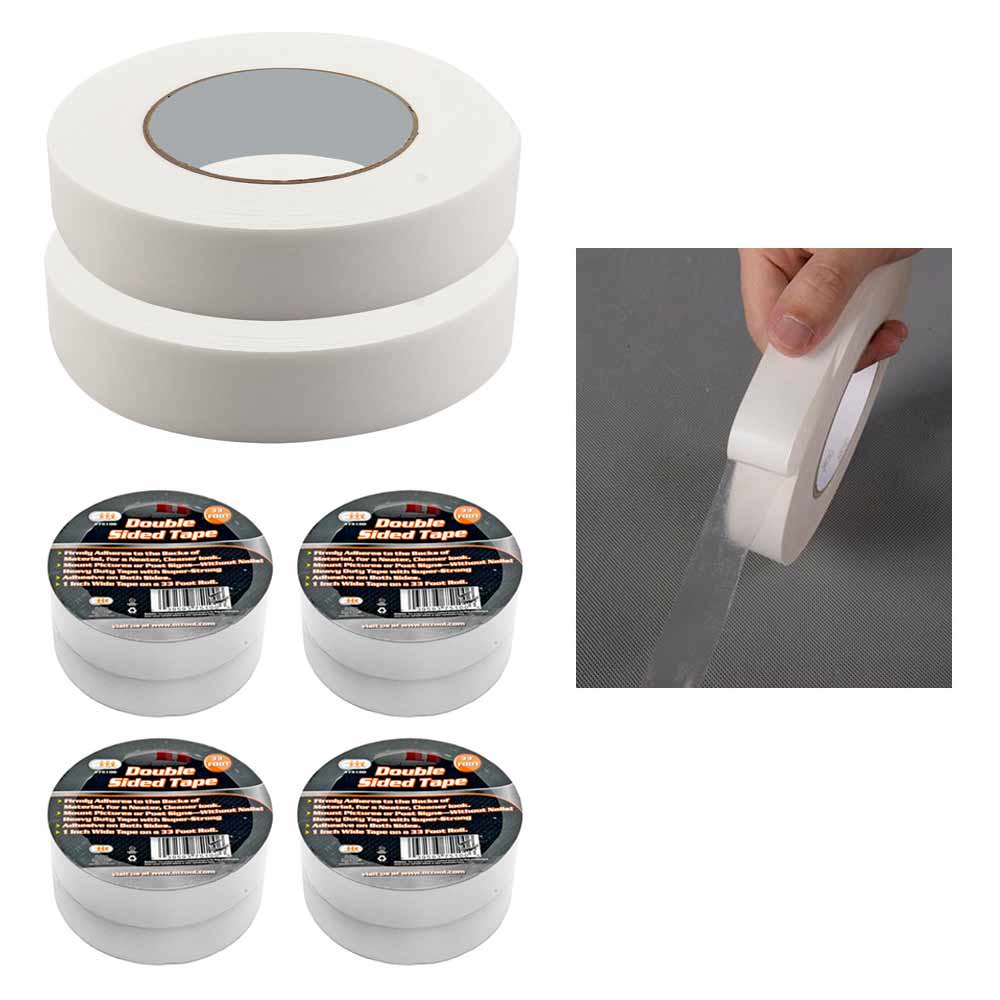 8 Double Sided Rolls Heavy Duty Transparent Tape Adhesive Mounting 33
