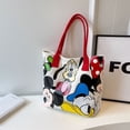 thumbnail image 2 of Bolso de lona de Mickey para mujer, bolso de gran capacidad, bolso de mano con perro Goofy de dibujos animados, bolso grande de hombro, novedad de 2025, 2 of 4